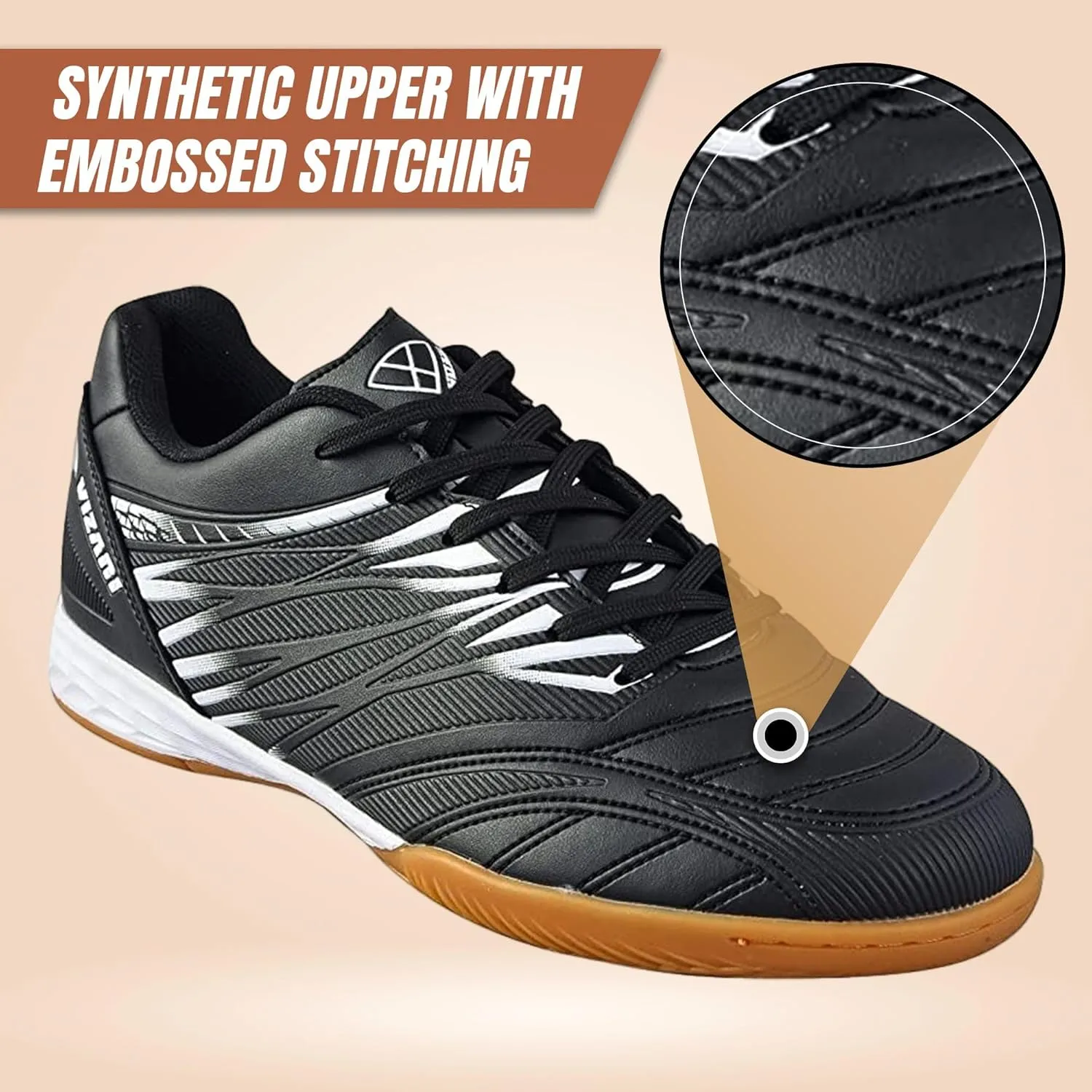 Vizari Valencia Indoor Soccer Shoes for Teen & Adult | Lightweight and Durable Men's & Women's Futsal Shoes for Superior Performance | Adult Indoor Football Cleats with Non-Marking Rubber Outsole