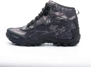 Waterproof High-top Men's Outdoor Hiking Shoes, Non-Slip Mountain Climbing Camping Boots, Wear-Resistant Hiking Shoes, Suitable for Outdoor Hiking (Grey 43)