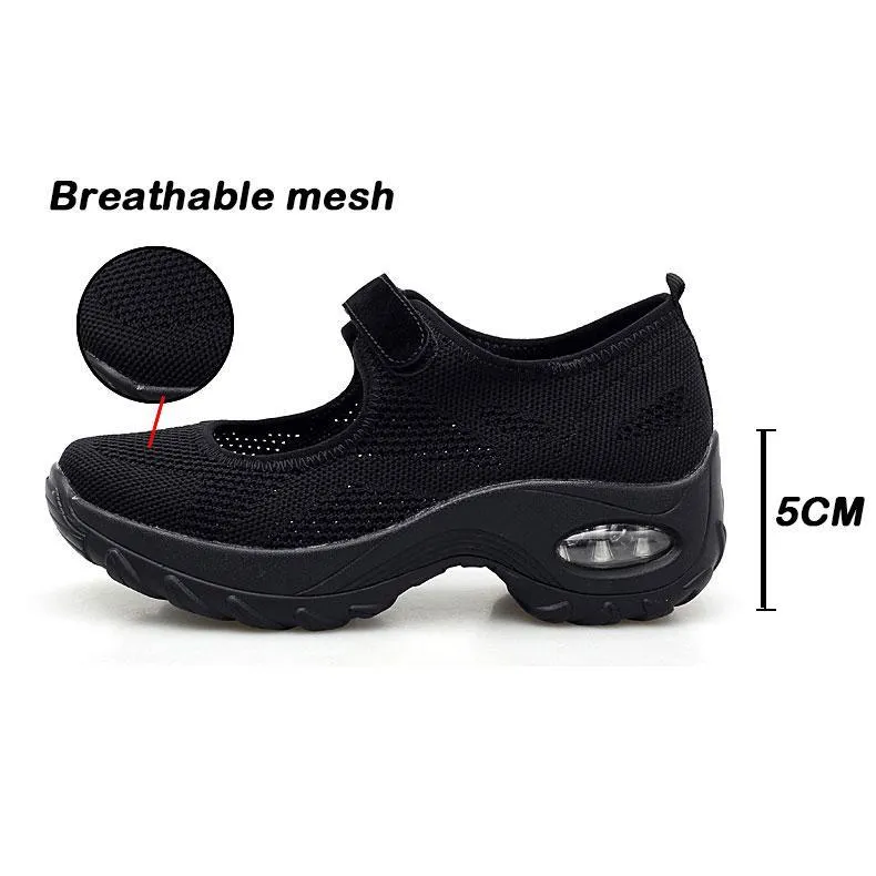 Women's Comfort Breathable Non-Slip Air Cushion Shock Sneakers
