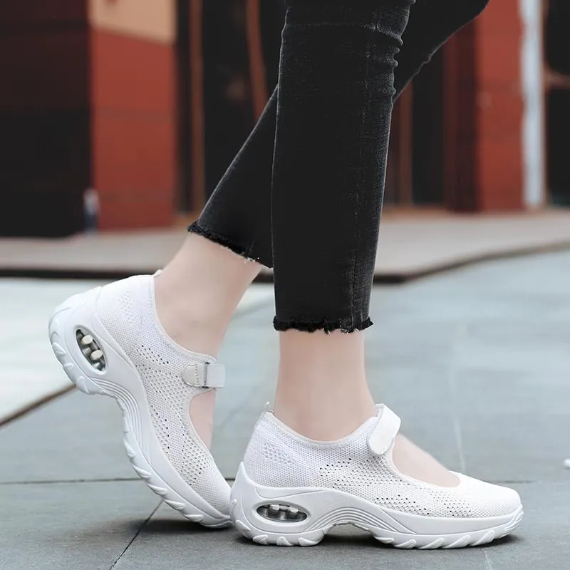 Women's Comfort Breathable Non-Slip Air Cushion Shock Sneakers