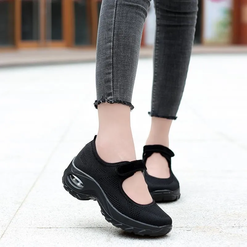 Women's Comfort Breathable Non-Slip Air Cushion Shock Sneakers