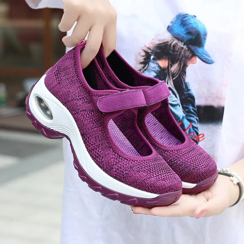 Women's Comfort Breathable Non-Slip Air Cushion Shock Sneakers