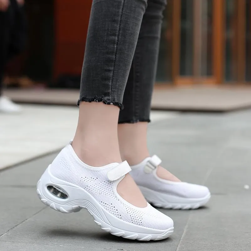 Women's Comfort Breathable Non-Slip Air Cushion Shock Sneakers