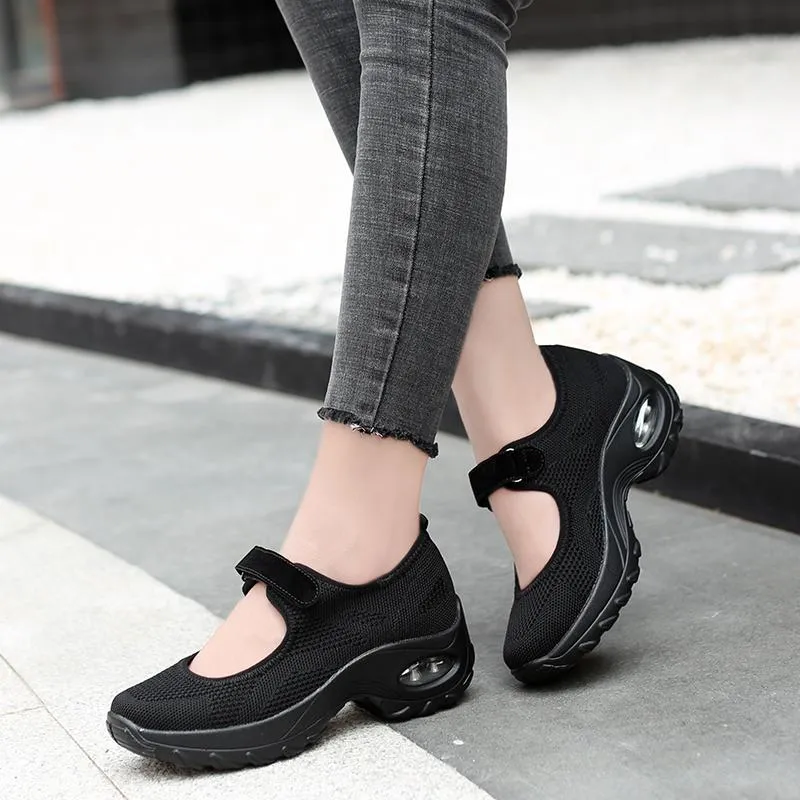 Women's Comfort Breathable Non-Slip Air Cushion Shock Sneakers