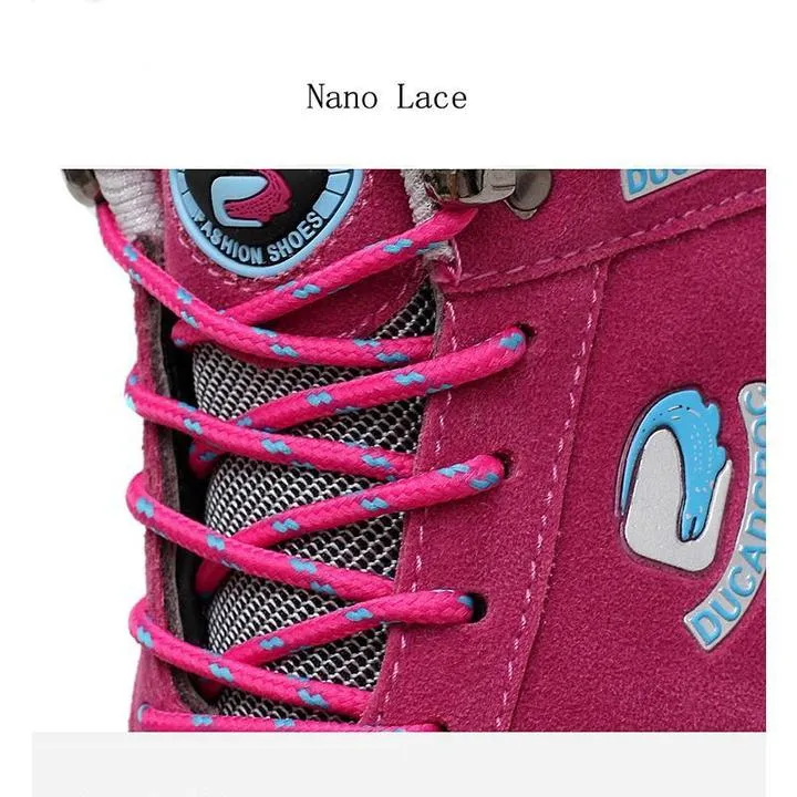 Women's Double Faced Velvet Lace-up Casual Shoes