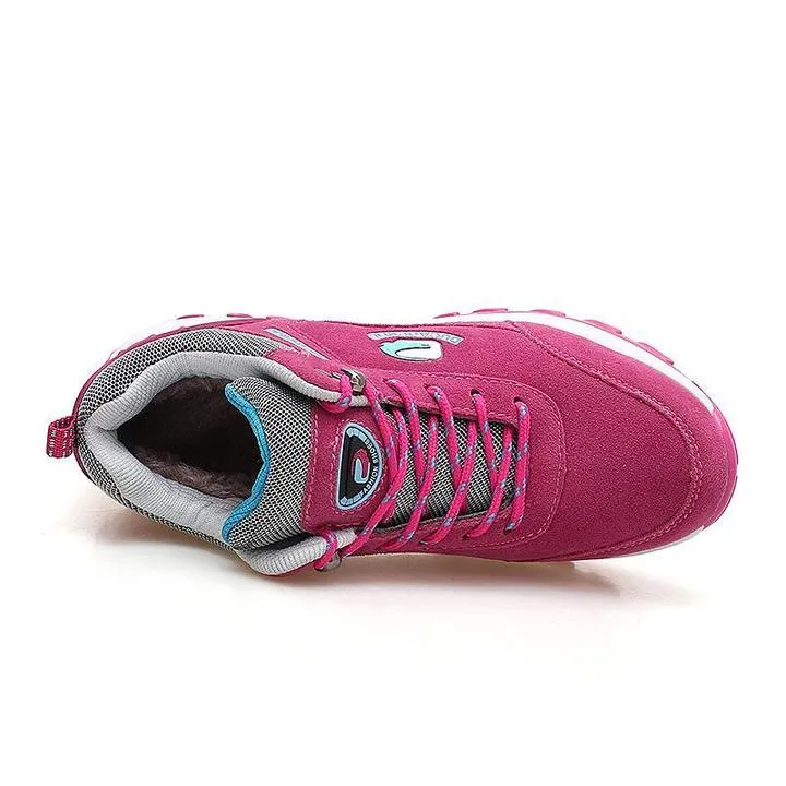 Women's Double Faced Velvet Lace-up Casual Shoes
