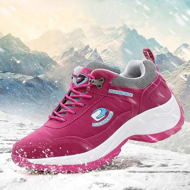 Women's Double Faced Velvet Lace-up Casual Shoes