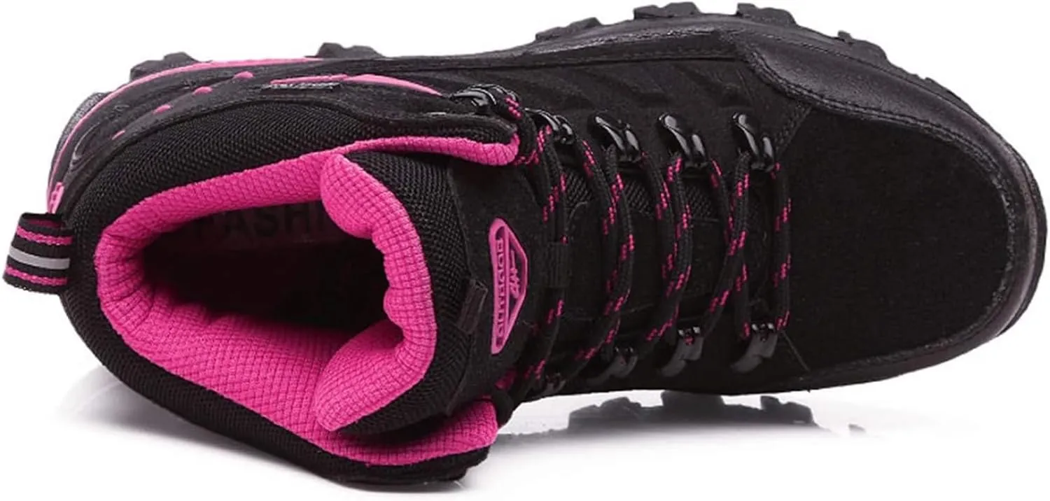 Women's Hiking Shoe Lightweight Men's Hiking Boot All Day Comfy Suede Casual Walking Work Shoe Sneaker Outdoors Slip Resistant Trekking Camping Hike Shoes