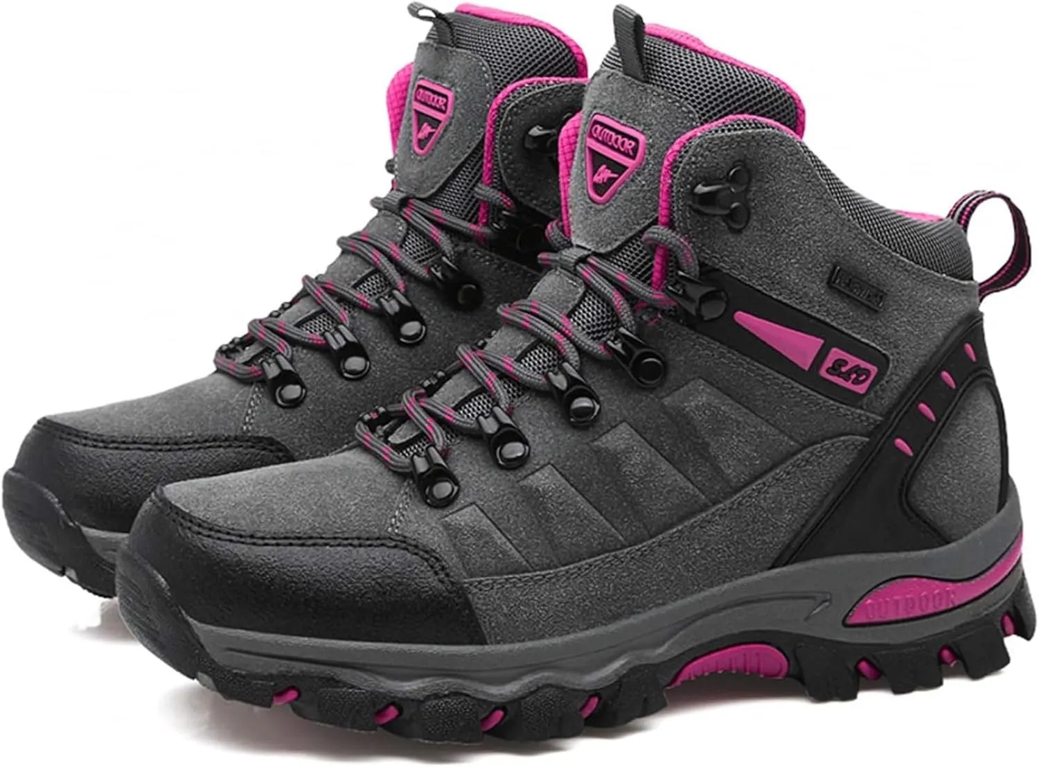 Women's Hiking Shoe Lightweight Men's Hiking Boot All Day Comfy Suede Casual Walking Work Shoe Sneaker Outdoors Slip Resistant Trekking Camping Hike Shoes