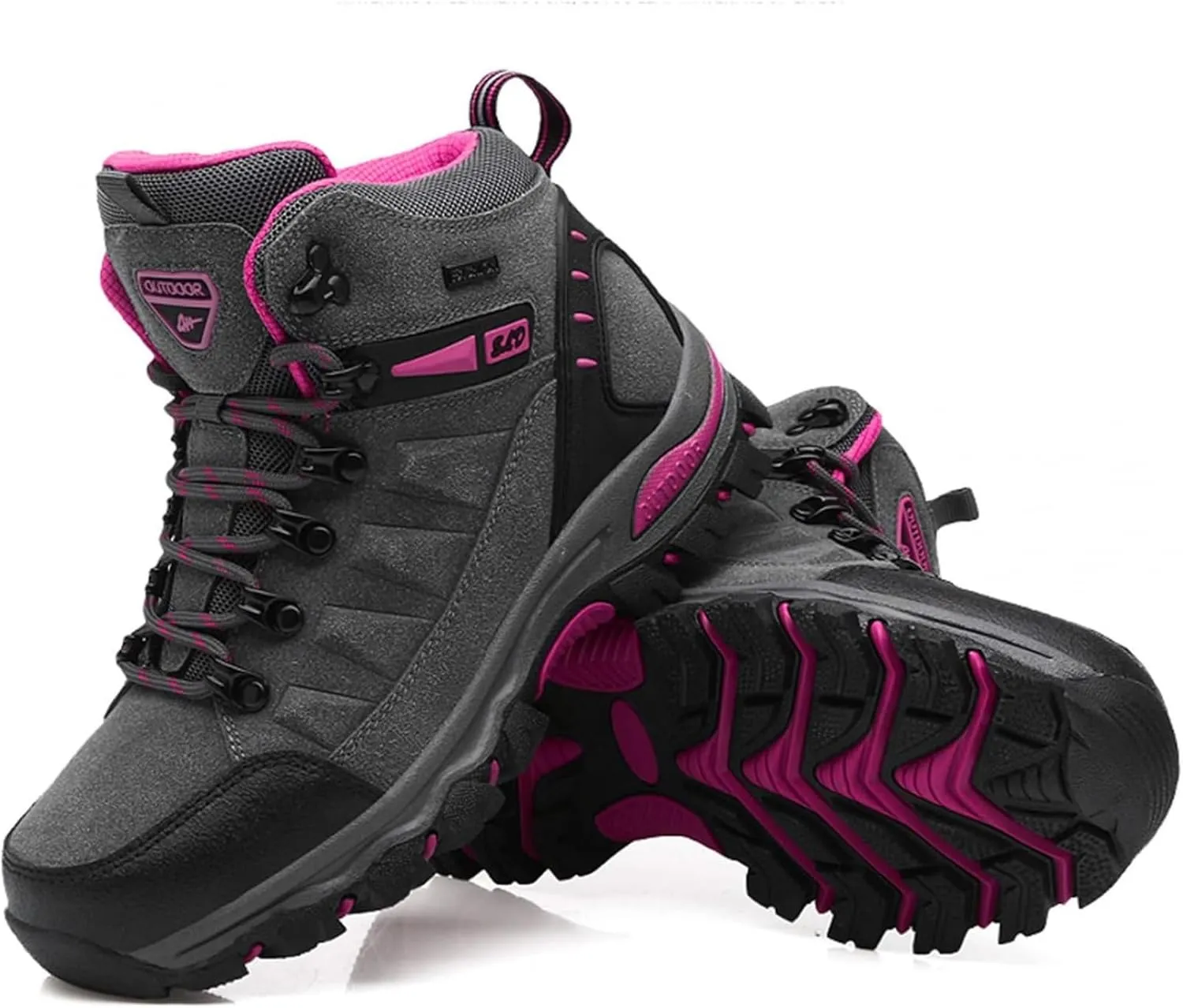 Women's Hiking Shoe Lightweight Men's Hiking Boot All Day Comfy Suede Casual Walking Work Shoe Sneaker Outdoors Slip Resistant Trekking Camping Hike Shoes