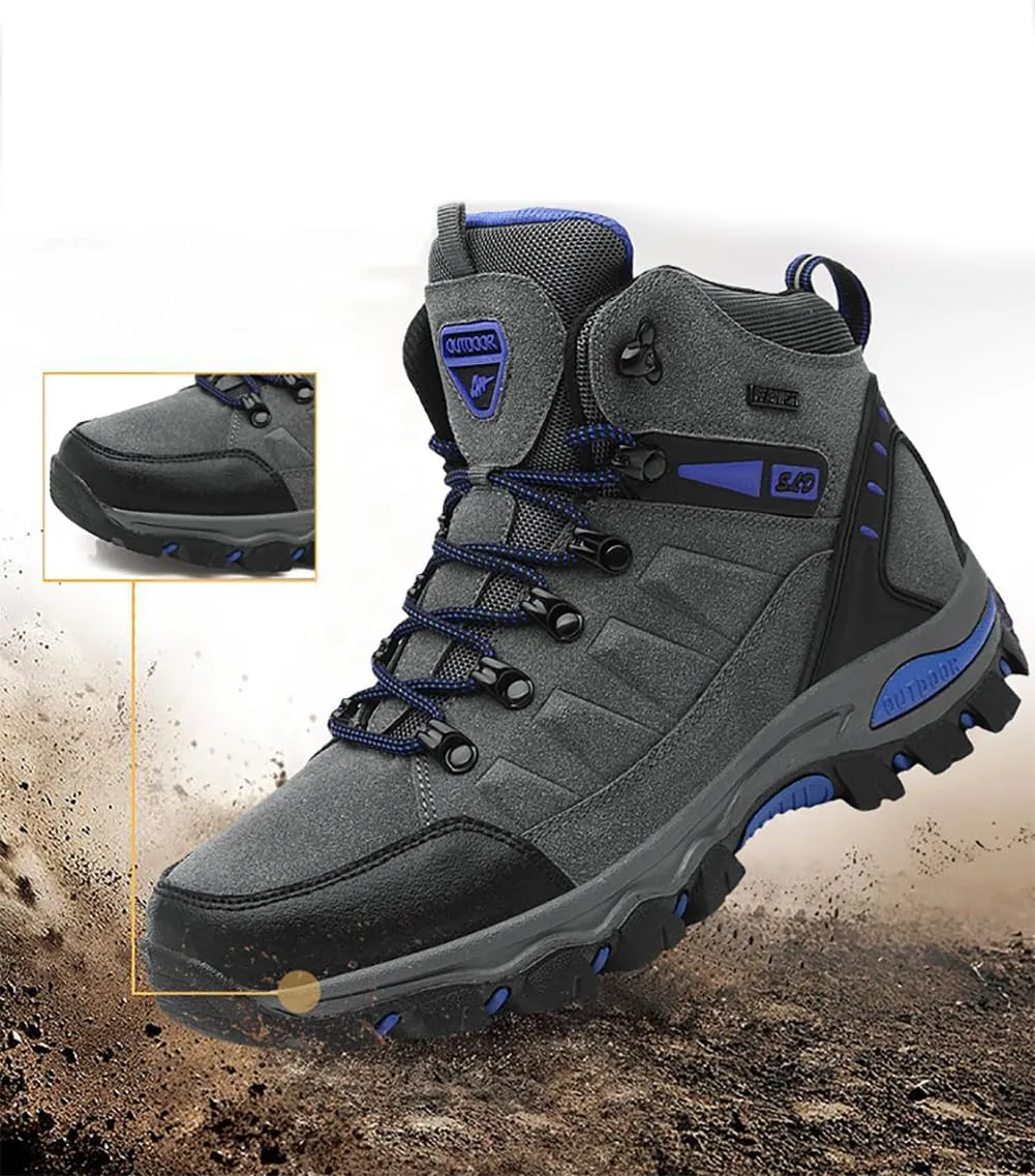 Women's Hiking Shoe Lightweight Men's Hiking Boot All Day Comfy Suede Casual Walking Work Shoe Sneaker Outdoors Slip Resistant Trekking Camping Hike Shoes
