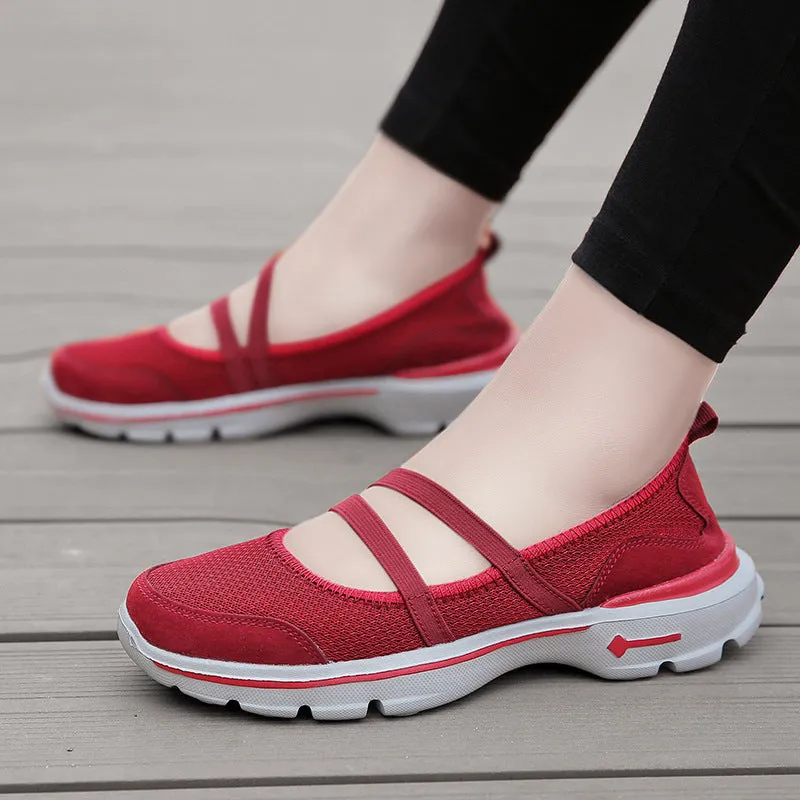 Women's Outdoor Sports Shoes Mesh Breathable Walking Sneakers