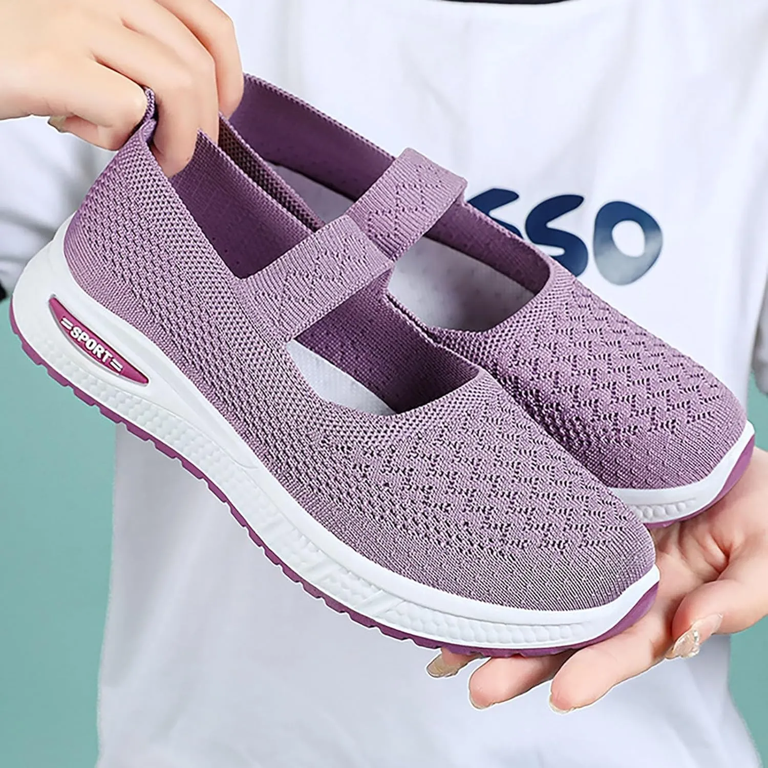 Women's Soft Orthopedic Shoes Breathable Woven Go Walking Slip On Foam Shoes Arch Support Hands Slip Man Shoes Slip on