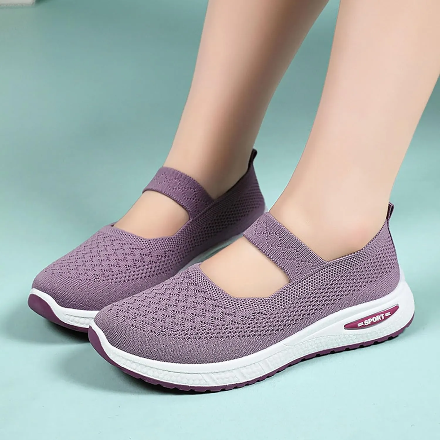 Women's Soft Orthopedic Shoes Breathable Woven Go Walking Slip On Foam Shoes Arch Support Hands Slip Man Shoes Slip on