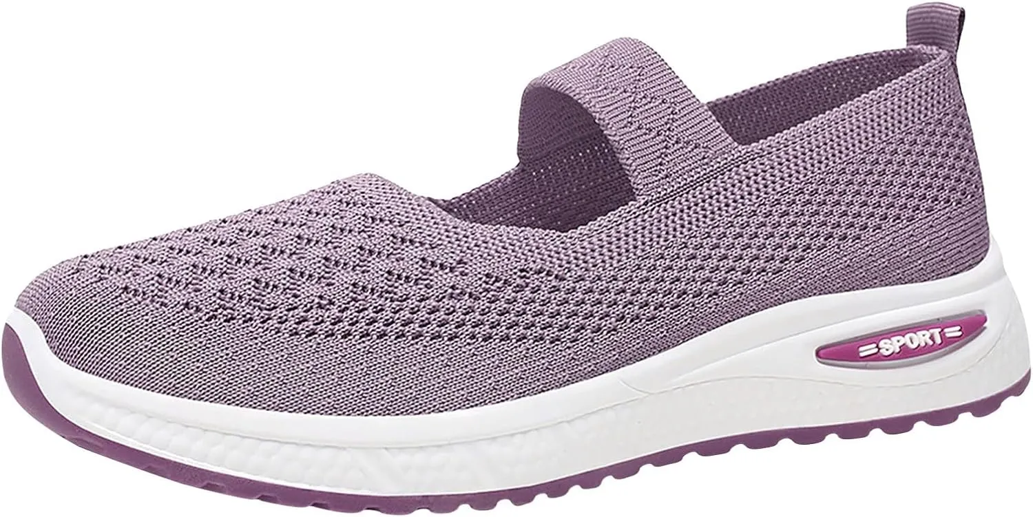 Women's Soft Orthopedic Shoes Breathable Woven Go Walking Slip On Foam Shoes Arch Support Hands Slip Man Shoes Slip on