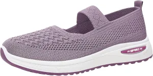 Women's Soft Orthopedic Shoes Breathable Woven Go Walking Slip On Foam Shoes Arch Support Hands Slip Man Shoes Slip on